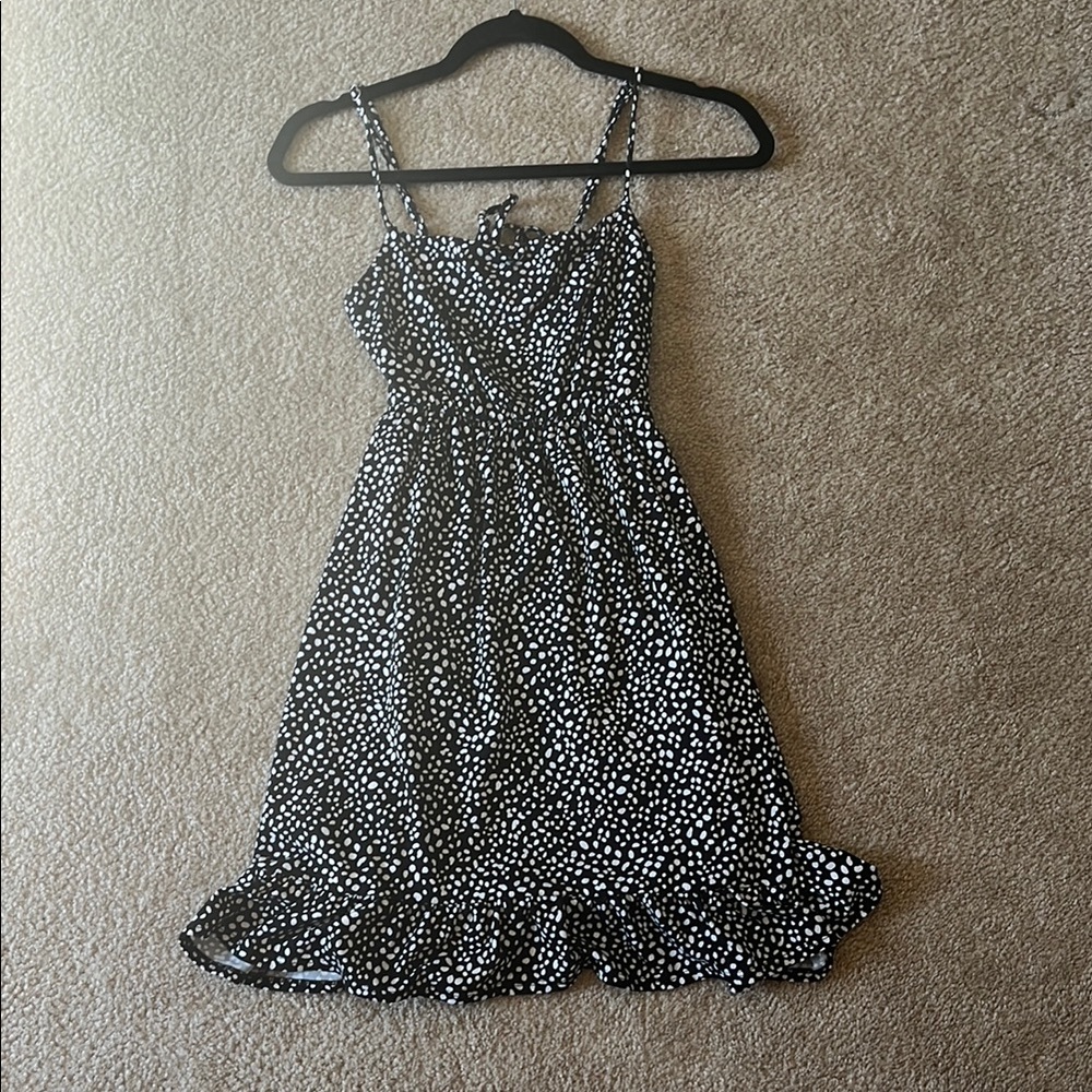 Altar'd State Black and White Backless Dress